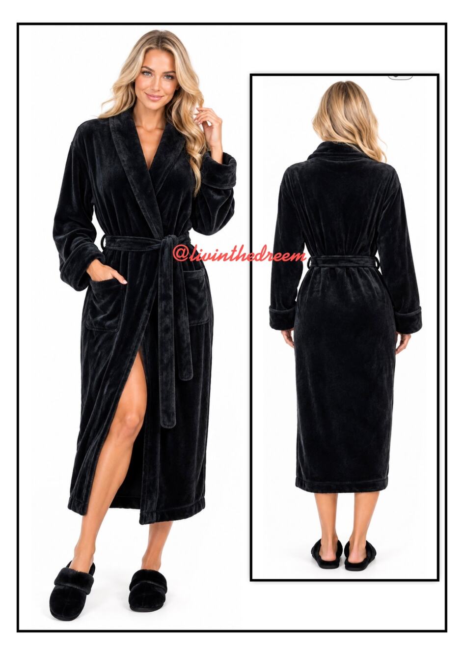 NY Threads Women's  Plush Robe SZ M
